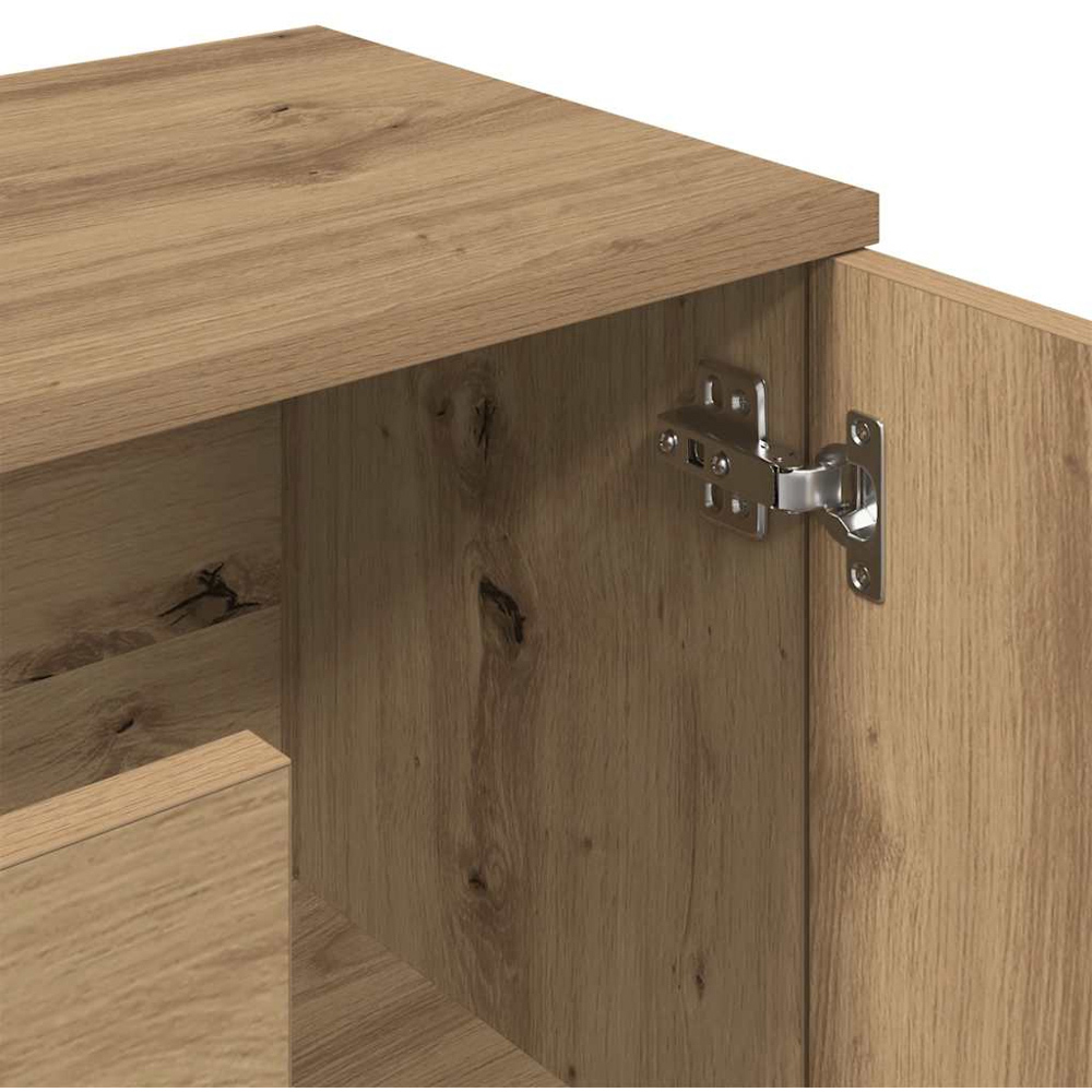 vidaXL 2 Door 3 Drawer Artisan Oak Sideboard Image 5