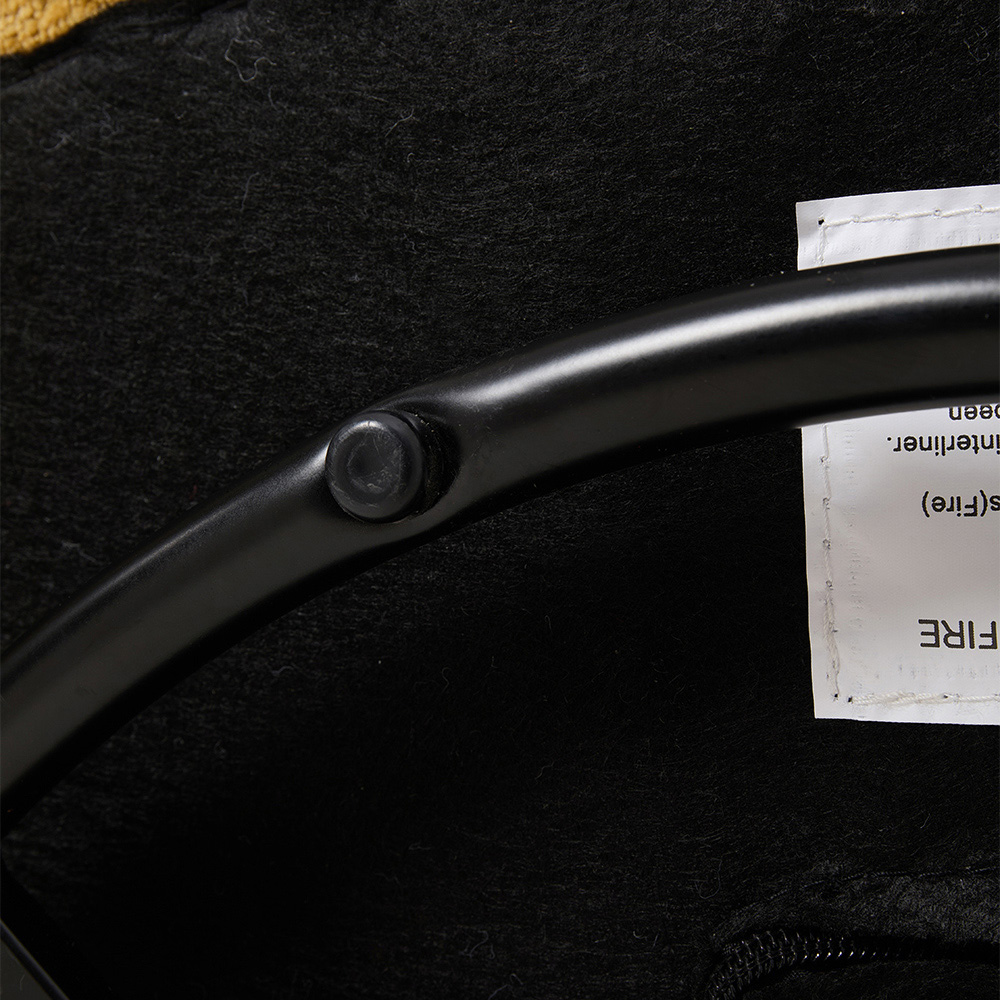 Living and Home Modern Yellow Chenille Upholstered Lounge Chair Image 5