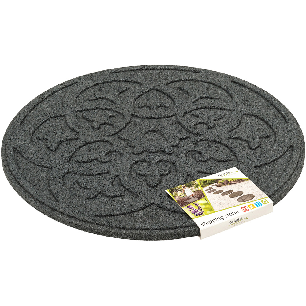 Nicoman Grey Scroll Reversible Garden Stepping Stone 46cm 4 Pack Image 6