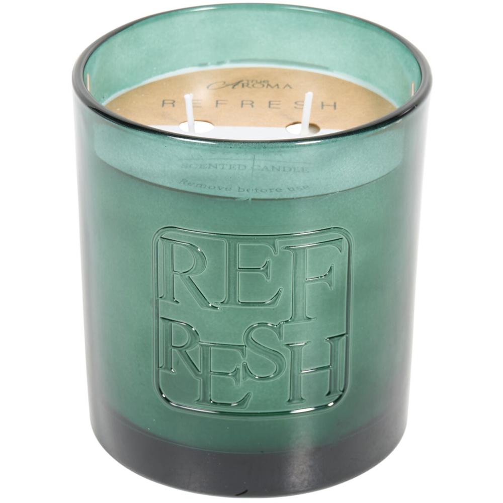 Refresh Scented Jar Candle Green Image 4