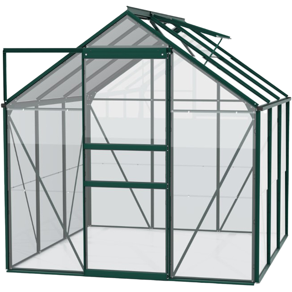 Vitavia Venus 3800 Green Aluminium Frame 6 x 6ft Horticultural Glass Greenhouse Image 1