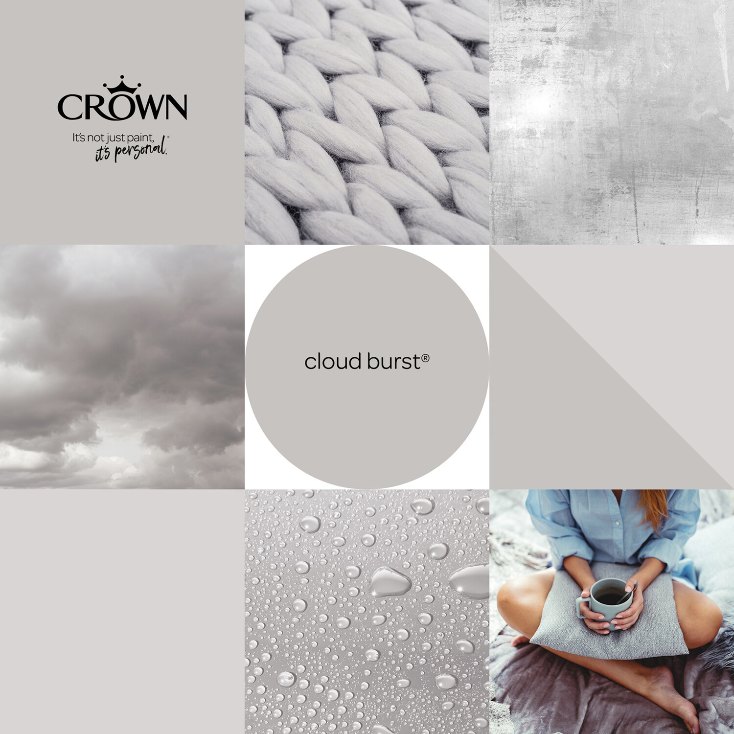 Crown Walls and Ceilings Mid Sheen Emulsion Cloud Burst 2.5l Image 7