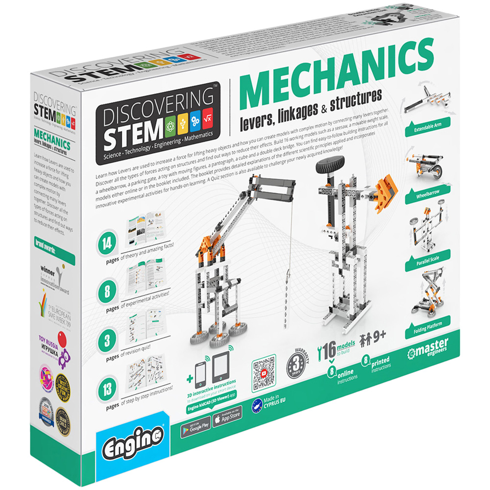 Engino Stem Mechanics Levers Linkages and Structures Building Set Image 1