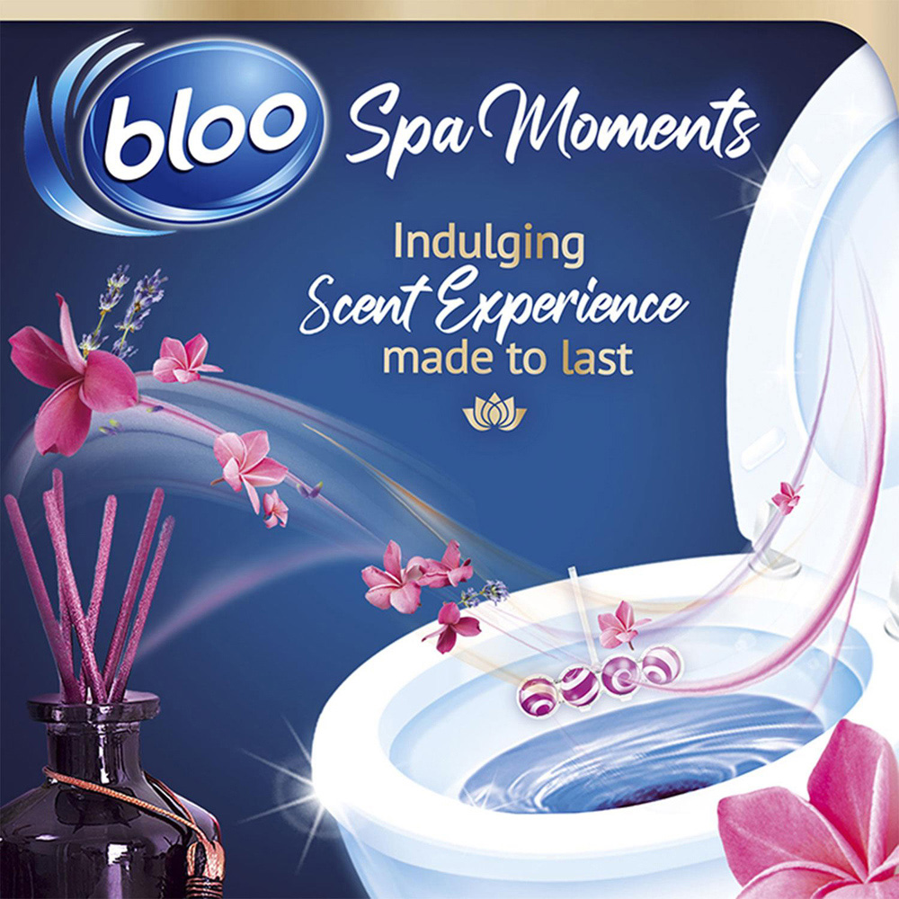 Bloo Spa Moments Harmony Essential Oil Toilet Rim Block 6 Pack Image 3