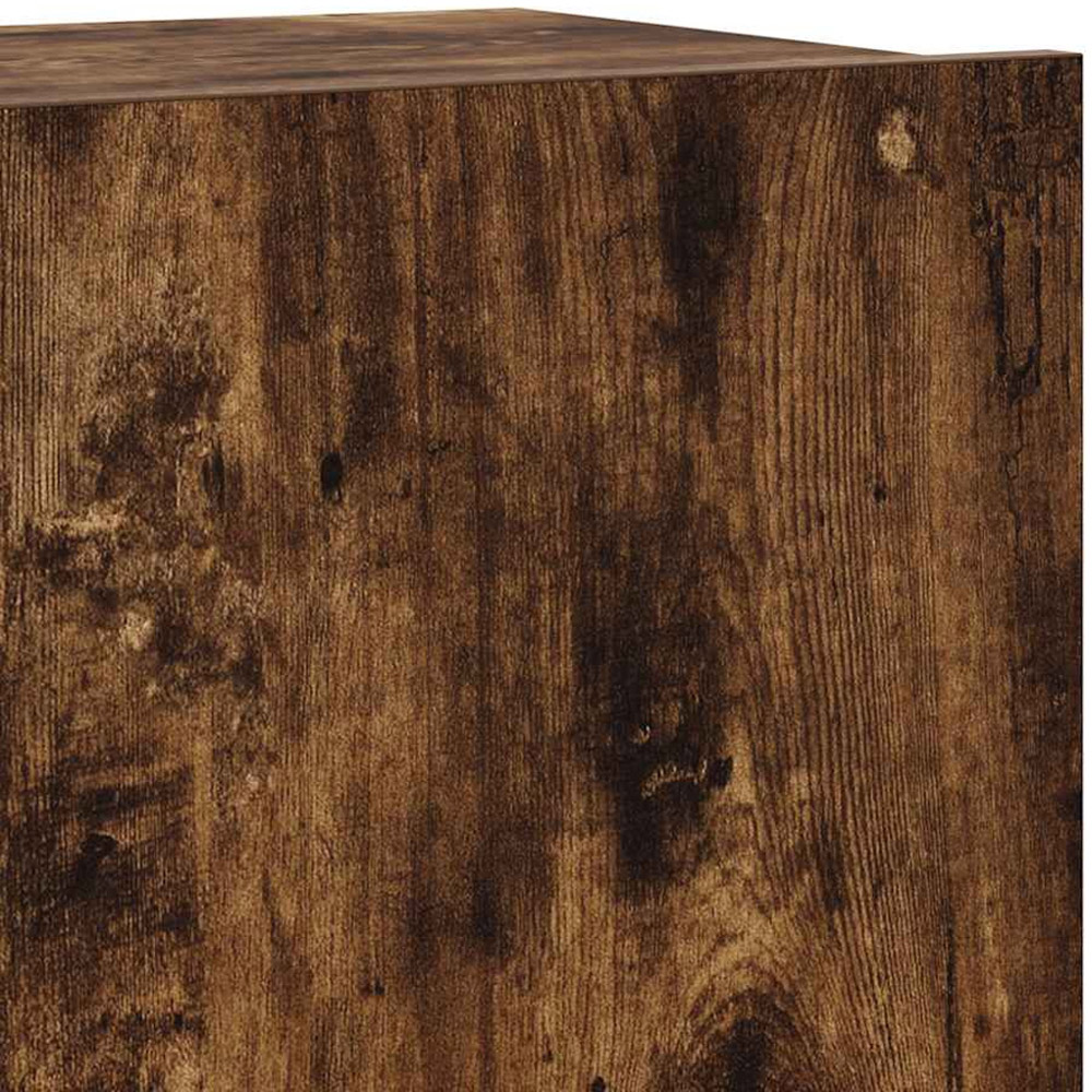 vidaXL 7 Door Smoked Oak Wall Mounted TV Cabinet 4 Piece Image 9
