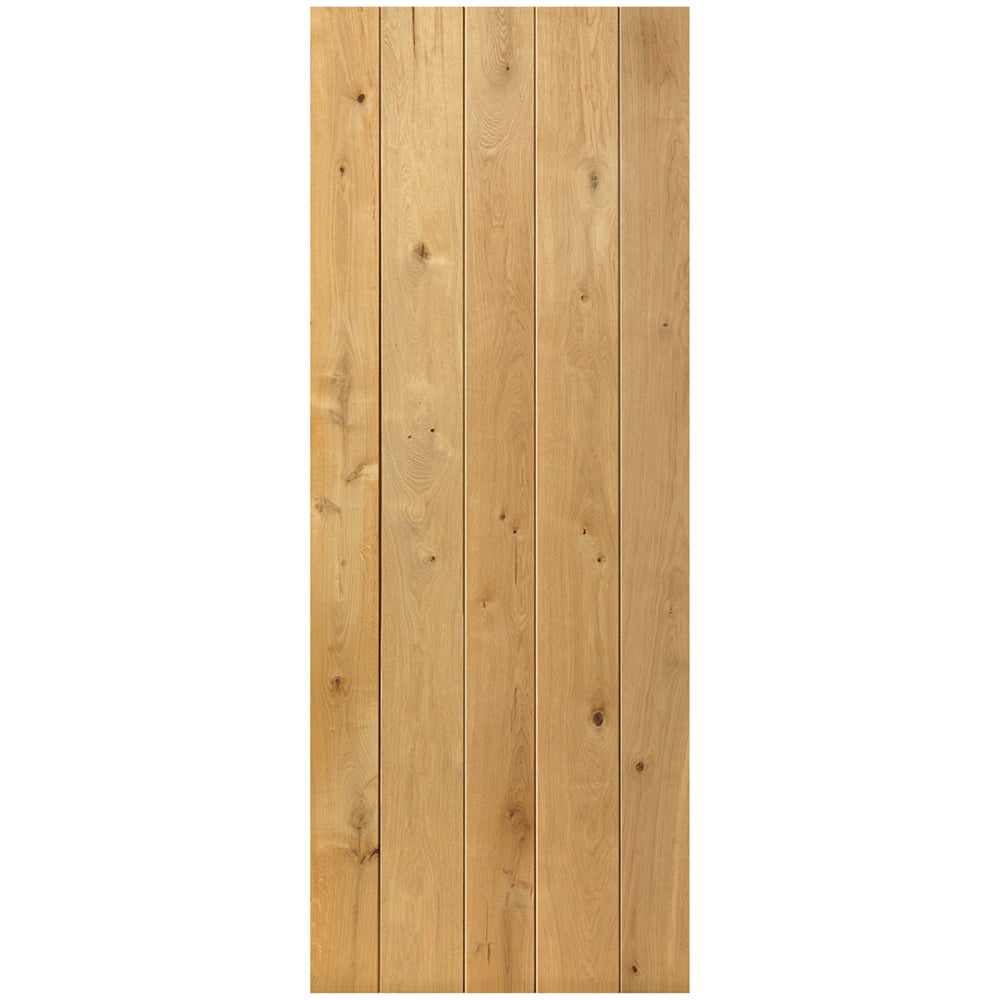 JB Kind Rustic Cottage Oak Ledged Internal Door 1981 x 838mm Image 1
