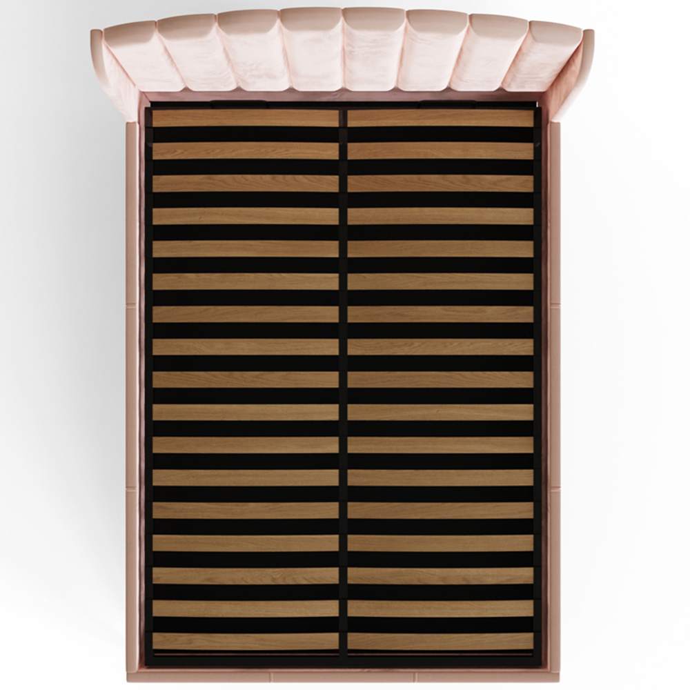 GFW Pettine King Size Blush Pink End Lift Ottoman Storage Bed Image 7