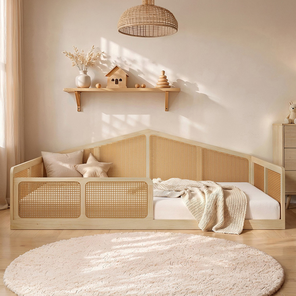 Flair Julian Small Double Natural Montessori Bed Image 1