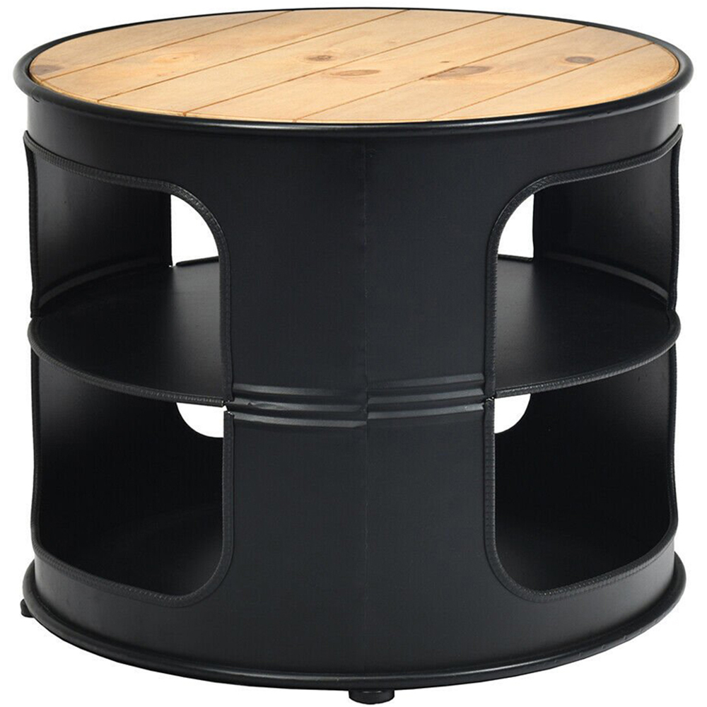 Costway 3 Shelf Round End Table Image 2