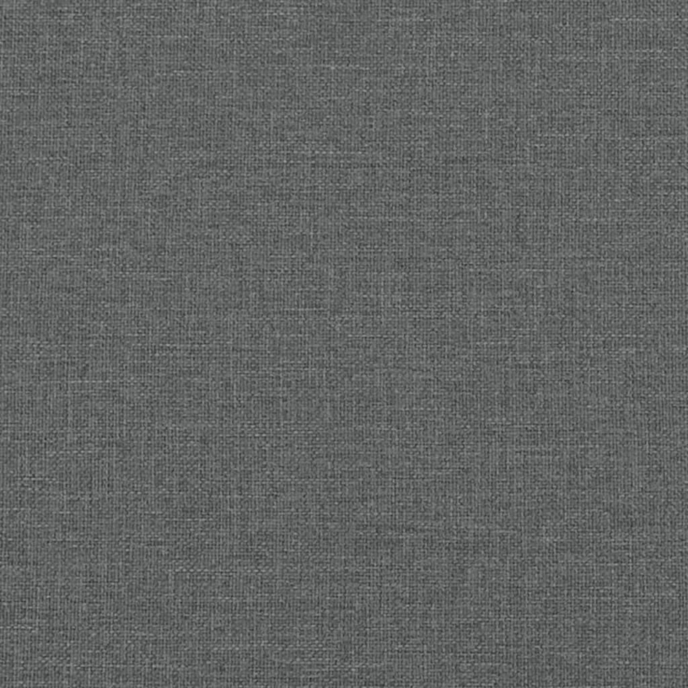 vidaXL 4 Seater Dark Grey Steel and Fabric Dining Bench Image 7