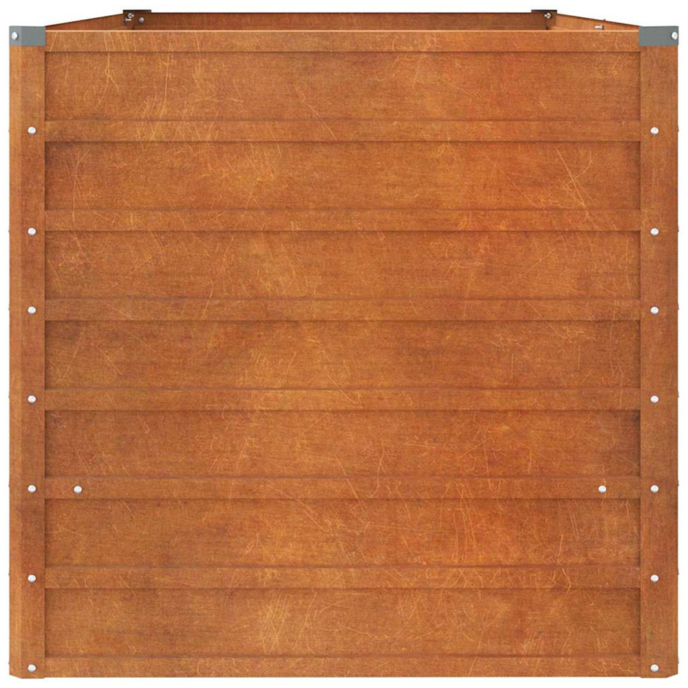 vidaXL Brown Corten Steel Raised Garden Bed 160 x 80 x 77cm Image 3