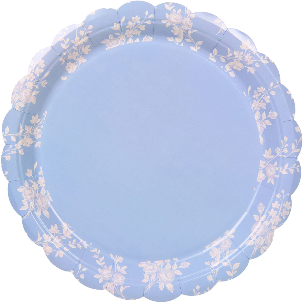 Pack of 10 Modern Floral Plates Image 7