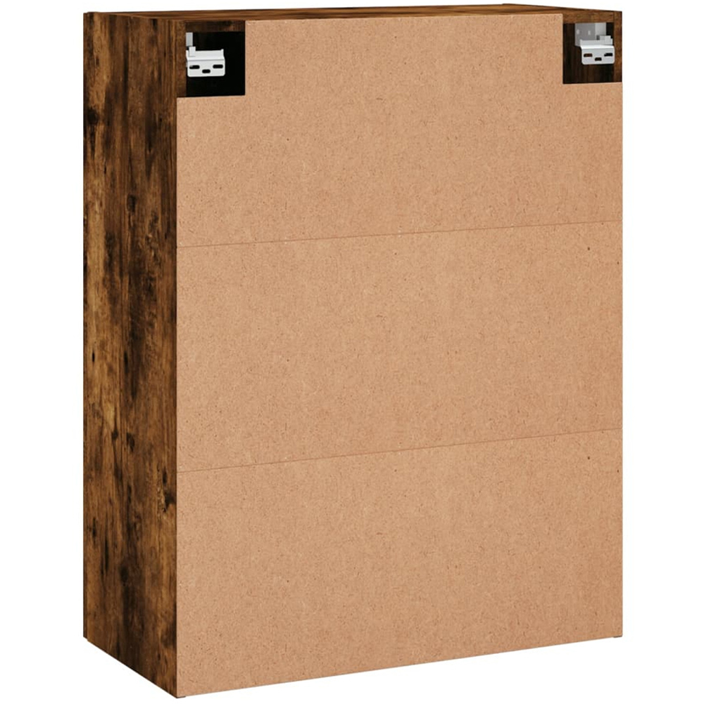 vidaXL 2 Door Smoked Oak Wall Mounted Storage Cabinet 2 Pack Image 8