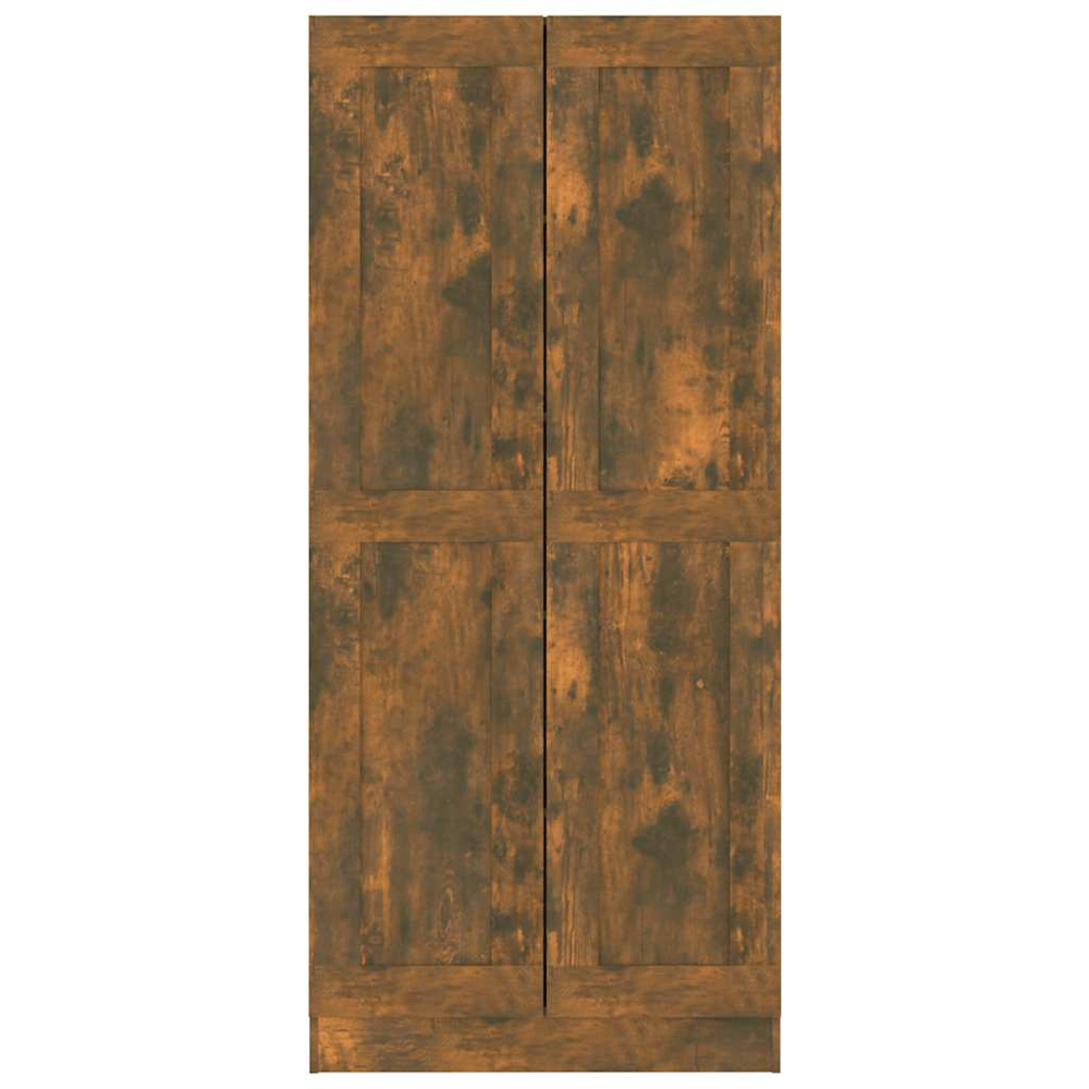 vidaXL 2 Door Smoked Oak Bookcase Image 5