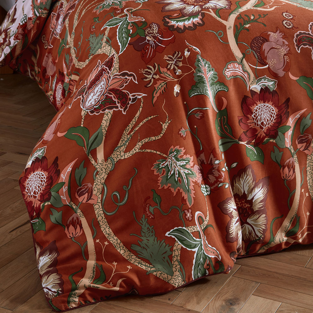 Paoletti Botanist Single Multicolour Sateen Duvet Cover Set Image 3