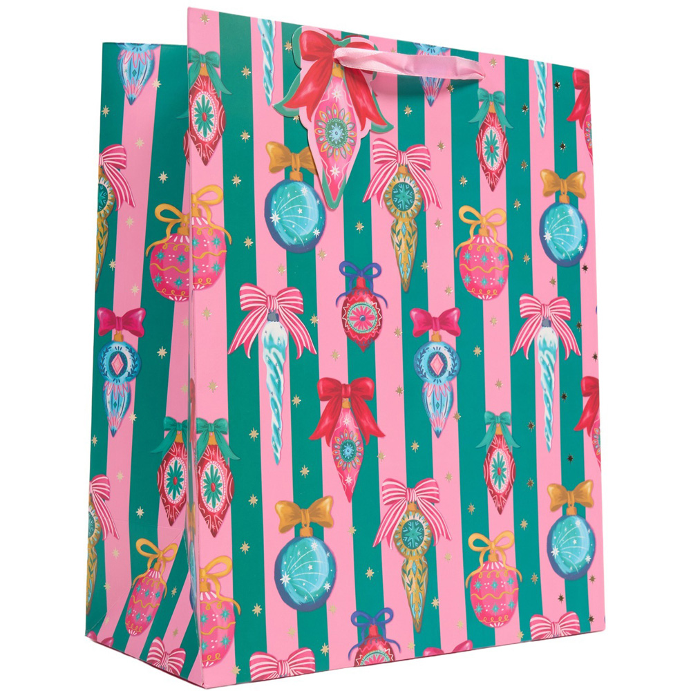 Vintage Baubles Large Gift Bag Image 3