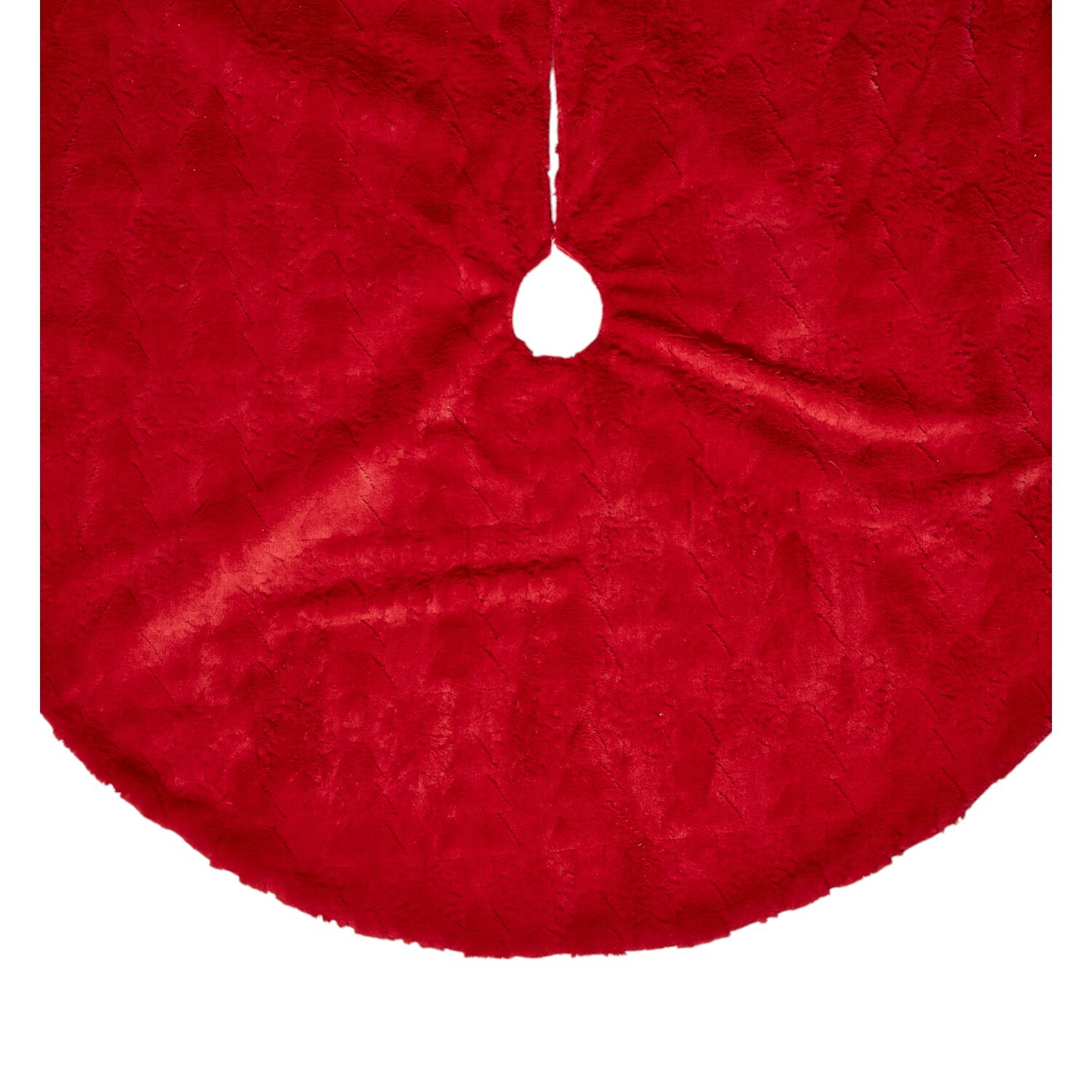 Classic Merry Christmas Tree Skirt Red Image 3