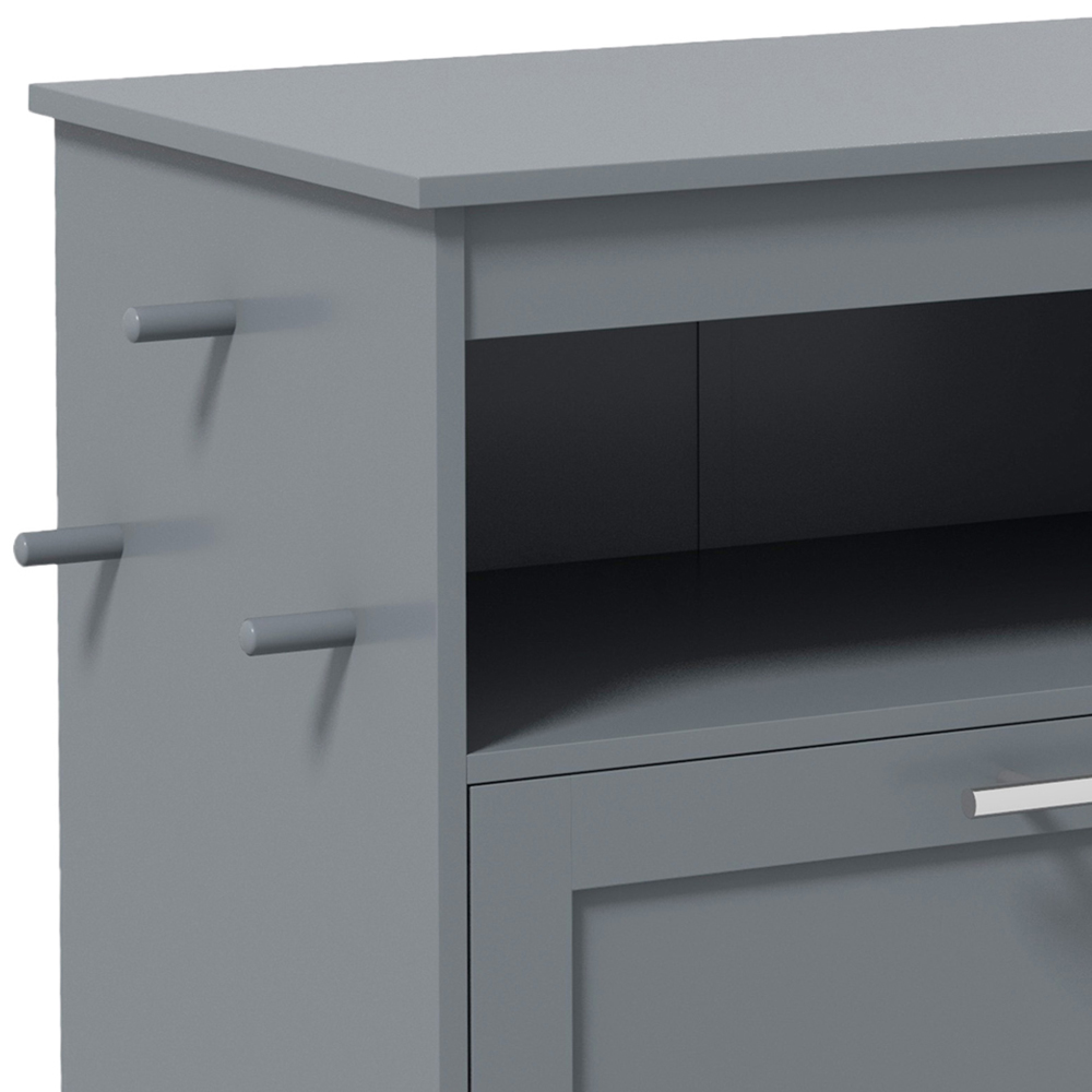 PawHut Pet Feeder Station with Food Cabinet Image 3
