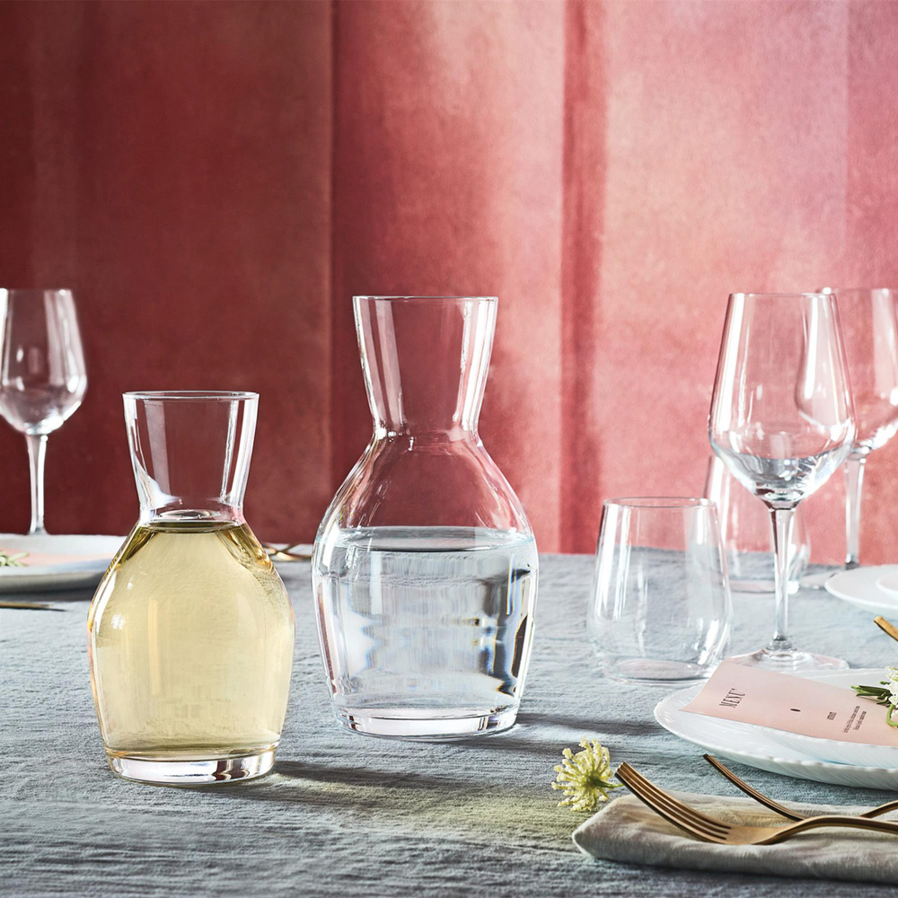 Bormioli Rocco Ypsilon Clear Glass Wine Carafes 500ml 6 Pack Image 3