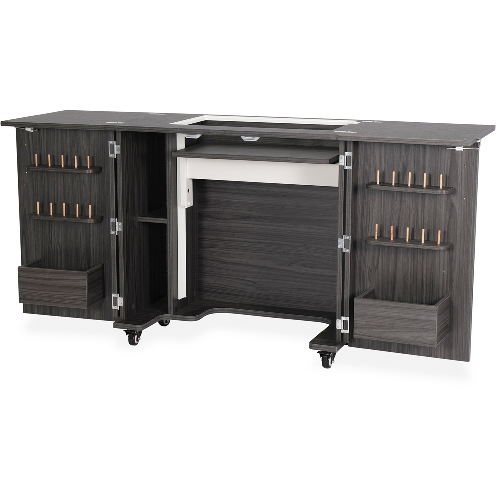 Arrow Cabinets Bandicoot K8207 Grey Fold-Away Sewing Cabinet Image 2