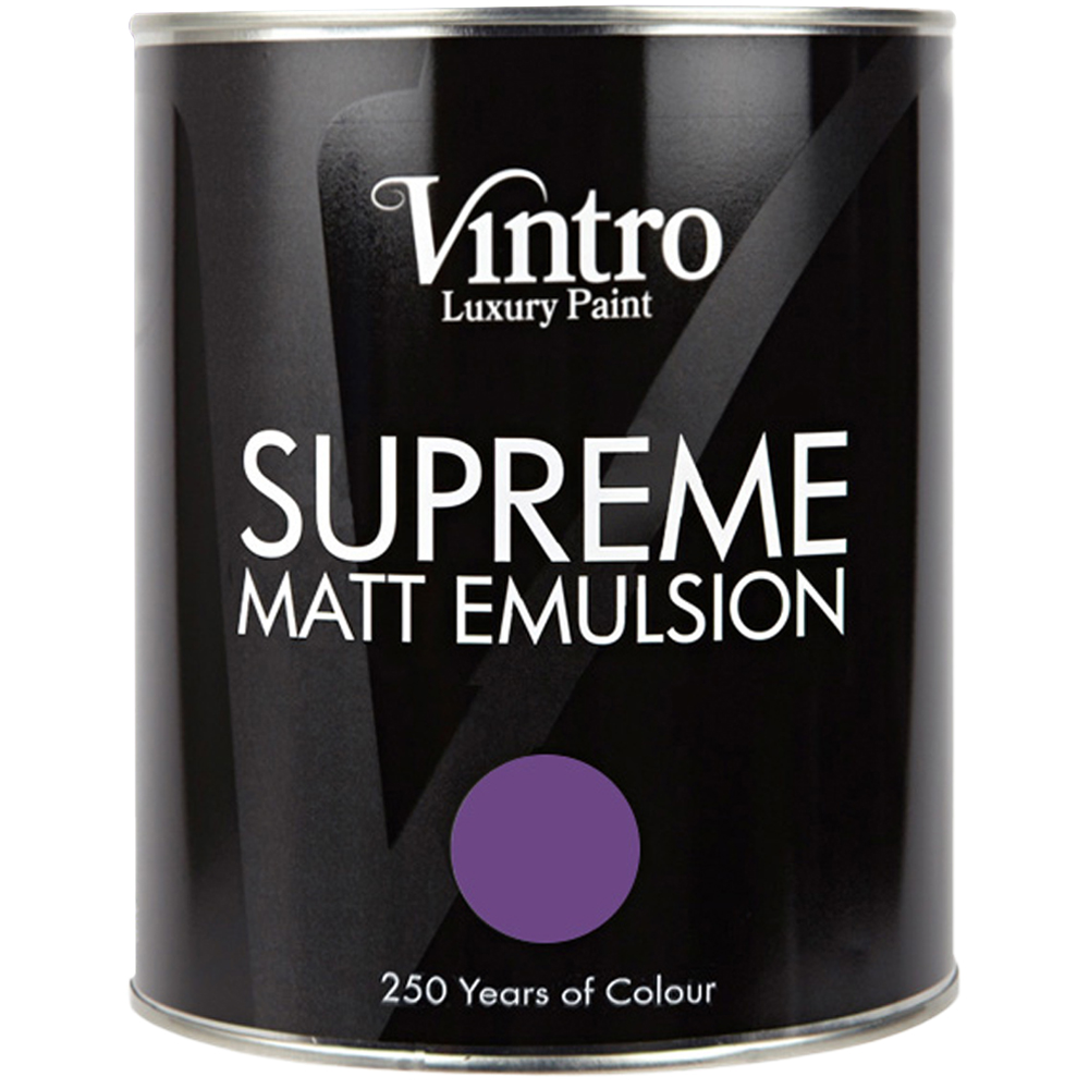 Vintro Paint Royal Purple Matt Emulsion Interior Paint 1L Image 2