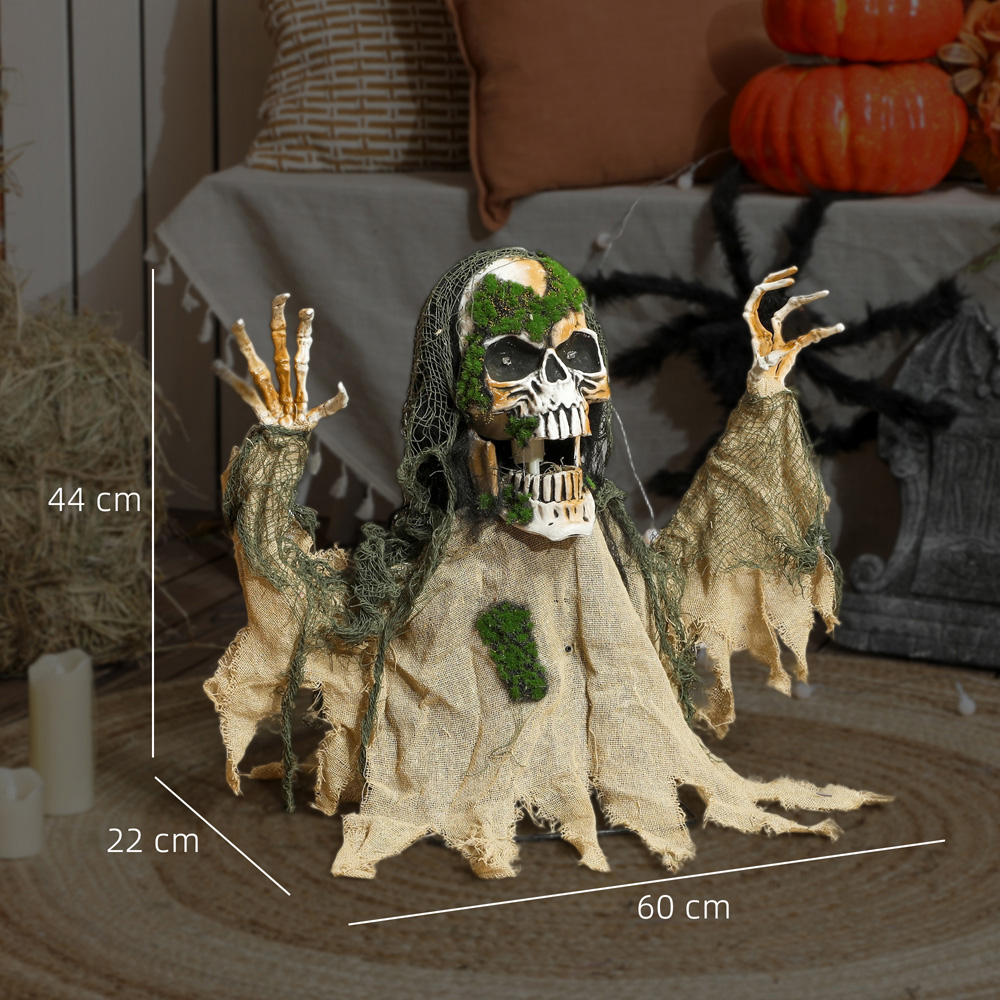 Outsunny Voice Activated Animatronics Skeleton Halloween Decoration Image 9