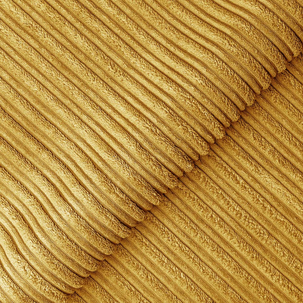 Luxor 3 Seater Mustard Jumbo Cord Right Hand Facing Corner Sofa Image 4