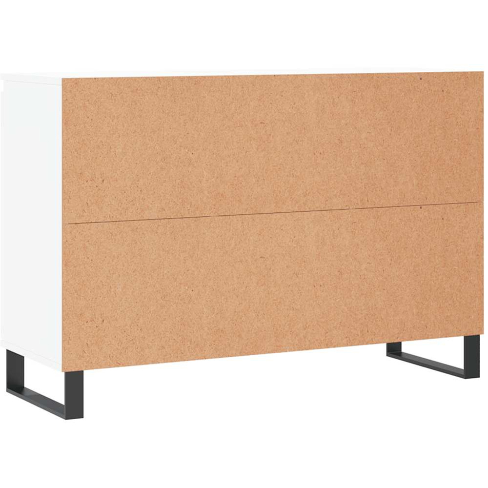 vidaXL 2 Door 2 Drawer White Sideboard Image 8