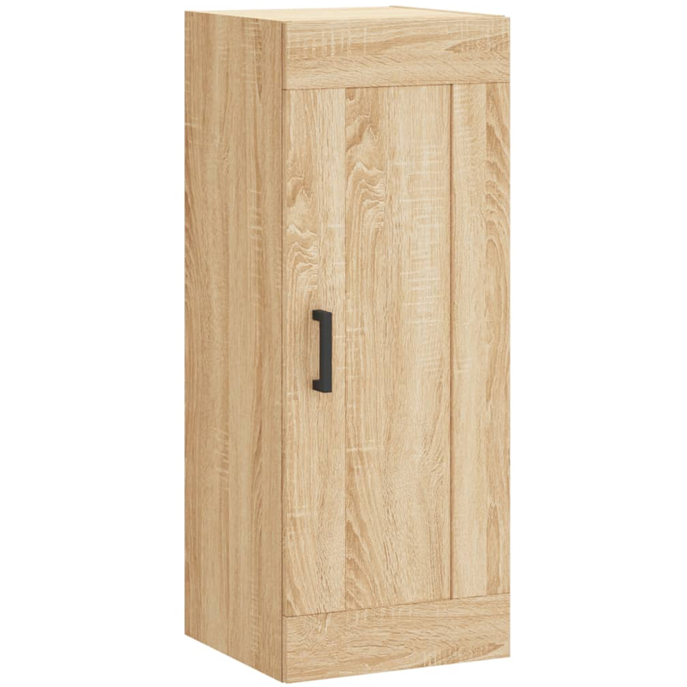 vidaXL Single Door 3 Drawer Brown Oak Highboard Image 8