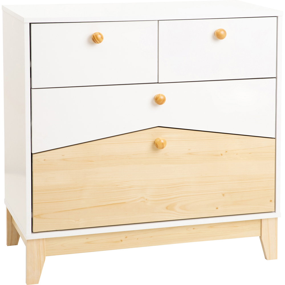 Seconique Cody White and Pine Effect Bedroom Furniture Set 3 Piece Image 5