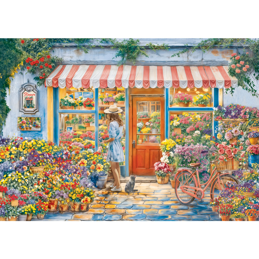 Flower Shop 1000 Piece Jigsaw Puzzle Image 2