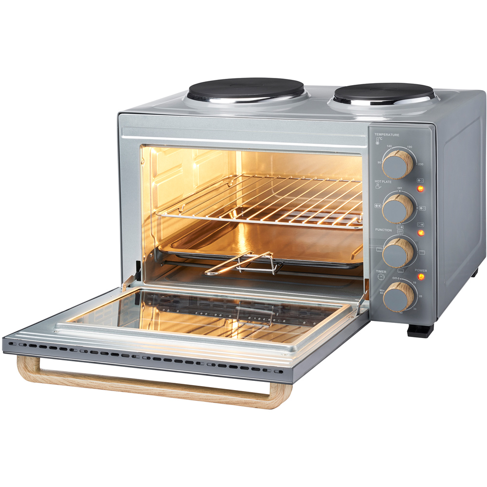 Cooks Professional K404 Counter Top 34L Mini Oven with Hobs Image 5