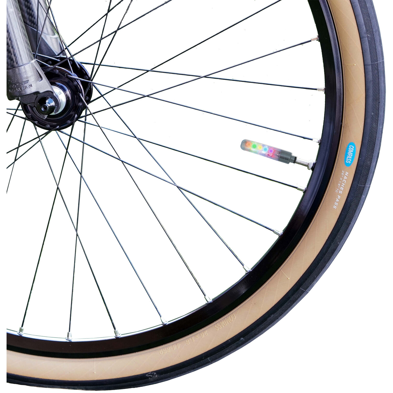 Pack of 2 LED Bike Lights Multicolour Image 4