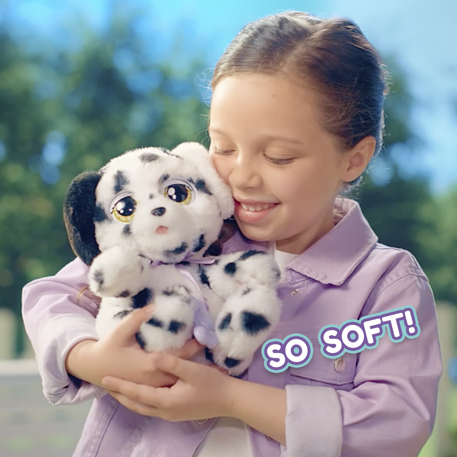 Baby Paws Purple Dalmatian Soft Toy Image 7