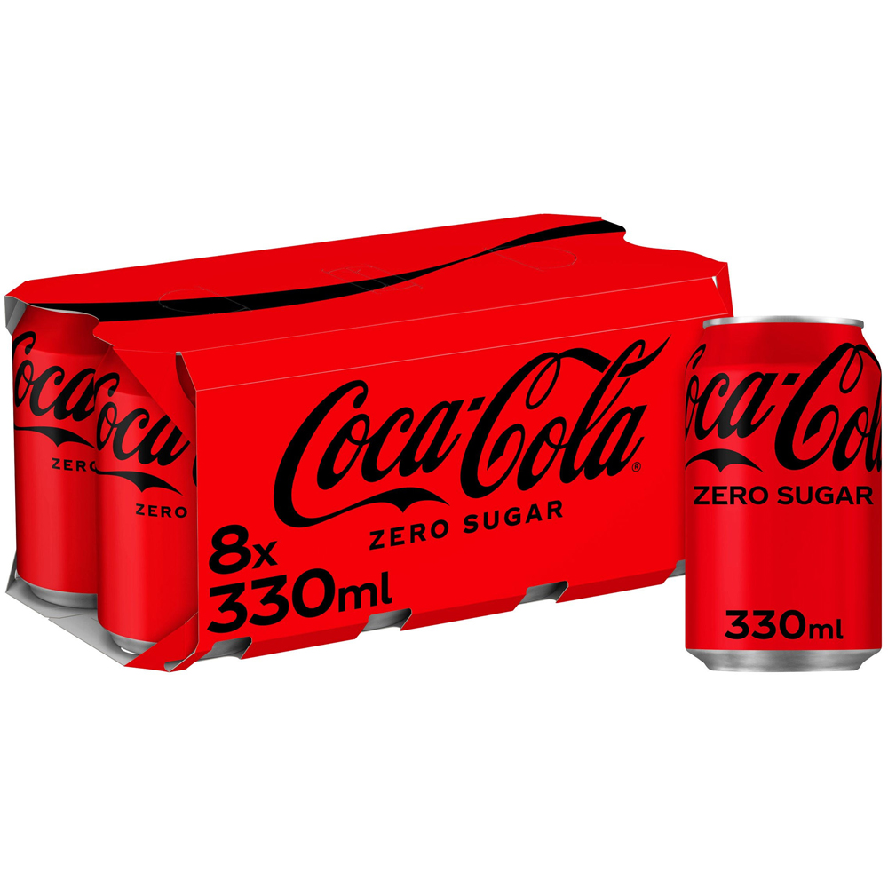 Coca Cola Zero 8 x 330ml Image