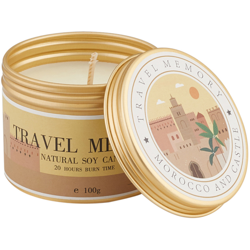 H&O Direct Baltic Amber Natural Soy Wax Scented Candle Image 2