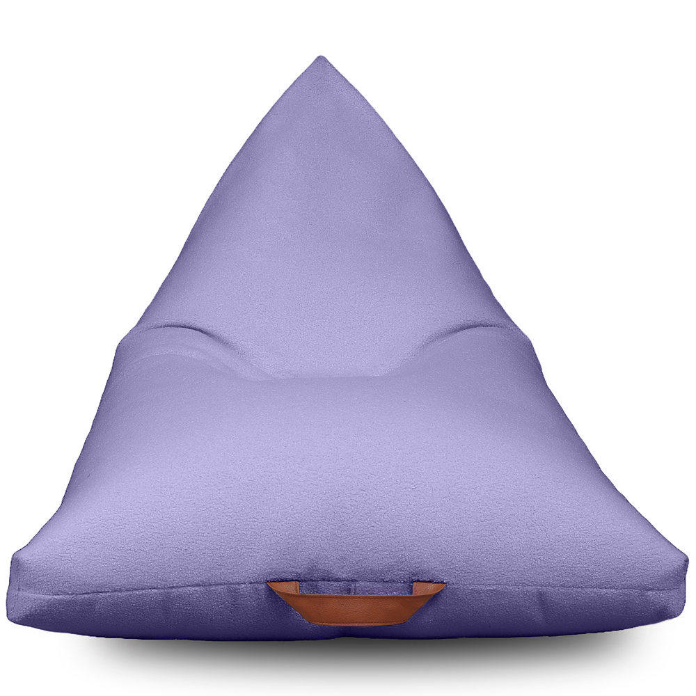 Kaikoo Lilac Boucle Triangle Bean Bag with PVC Handle Image 2