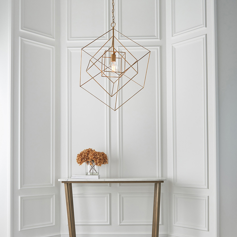 Merano Pescara Gold Leaf Pendant Light Image 2