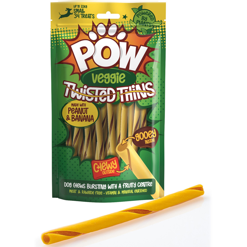 Pow Veggie Twisted Thins Dog Treats Image 2