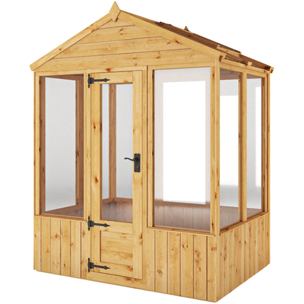 Mercia Woodsman Apex Styrene 4 x 6ft Greenhouse Image 1