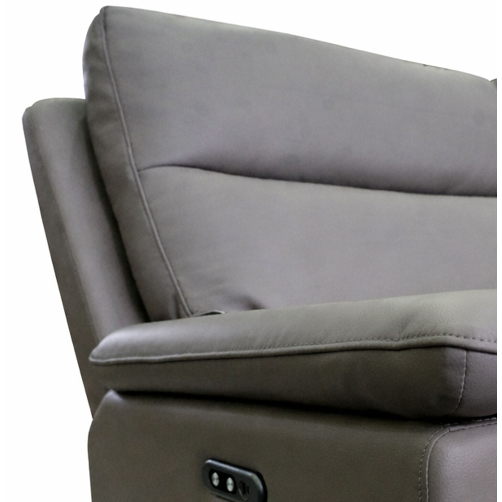 Aspire Marlowe Elephant Leather Power Recliner Armchair with USB Charging Image 4