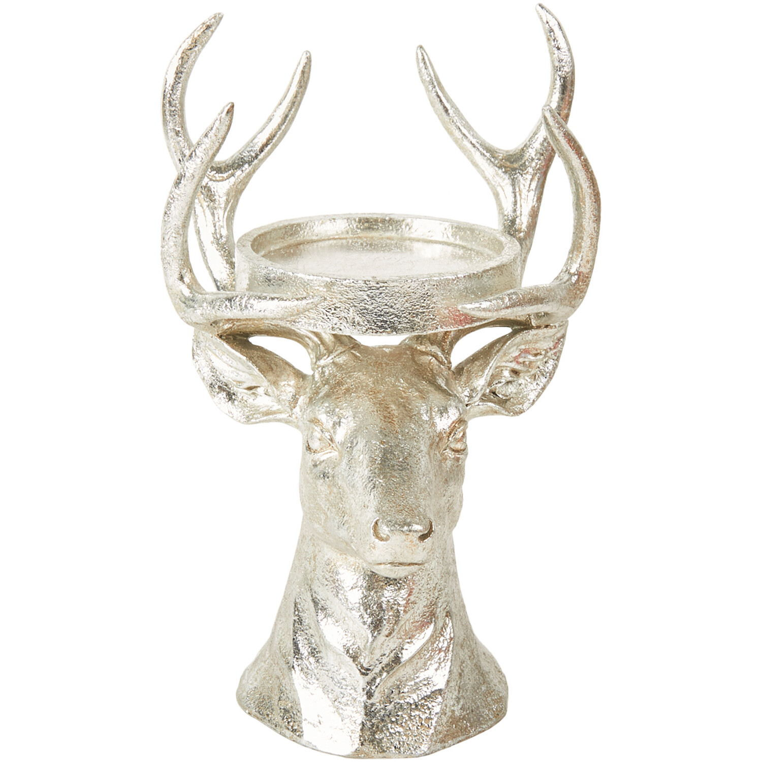 Reindeer Candle Holder Silver - Silver Image 1