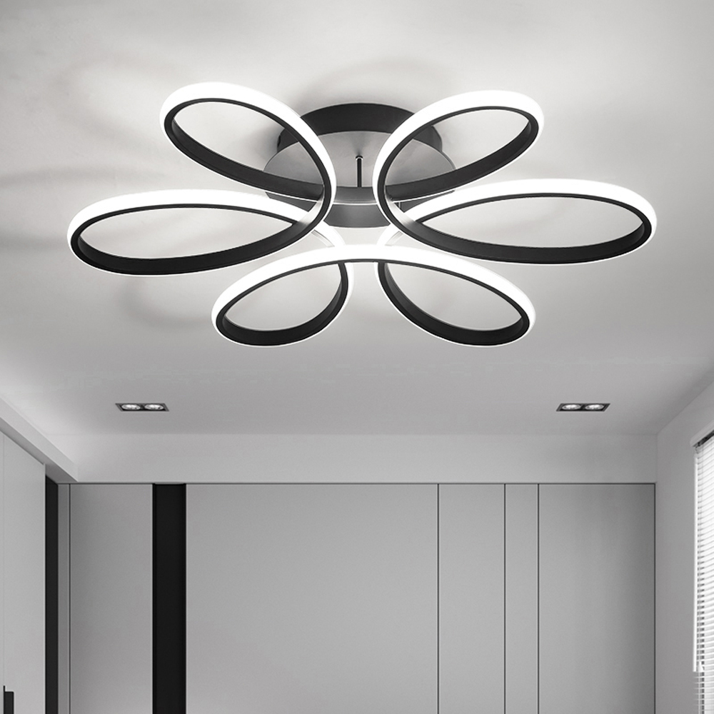 Living and Home Petal LED Semi Flush Ceiling Light Image 7