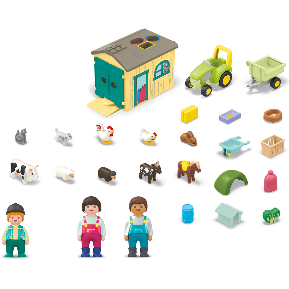 Playmobil Junior Farm Adventure with Tractor and Animal Friends Image 3