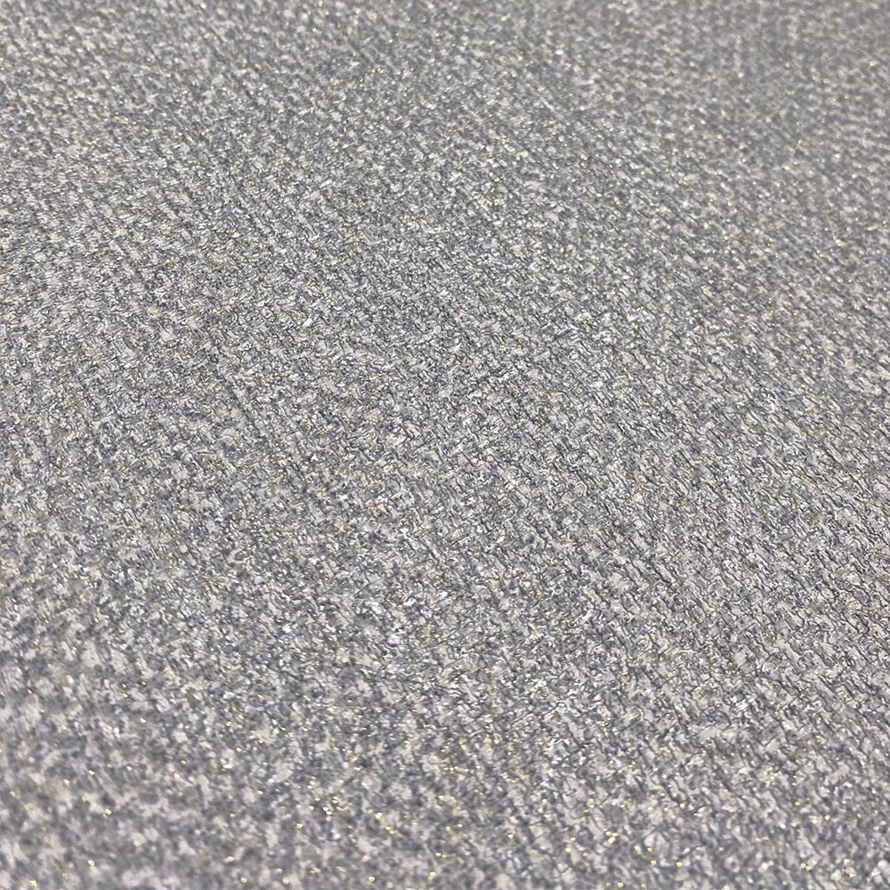 Muriva Venezia Fabric Texture Grey Wallpaper Image 1