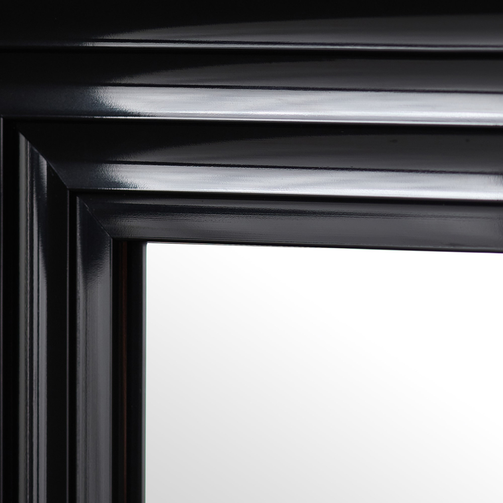 Julian Bowen Tokyo Gloss Black Rectangular Full Length Dressing Mirror 115 x 45cm Image 4