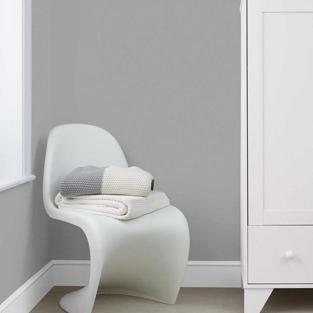 Crown Living Colours Walls and Ceilings Sensible Grey Matt Emulsion Paint 10L Image 6