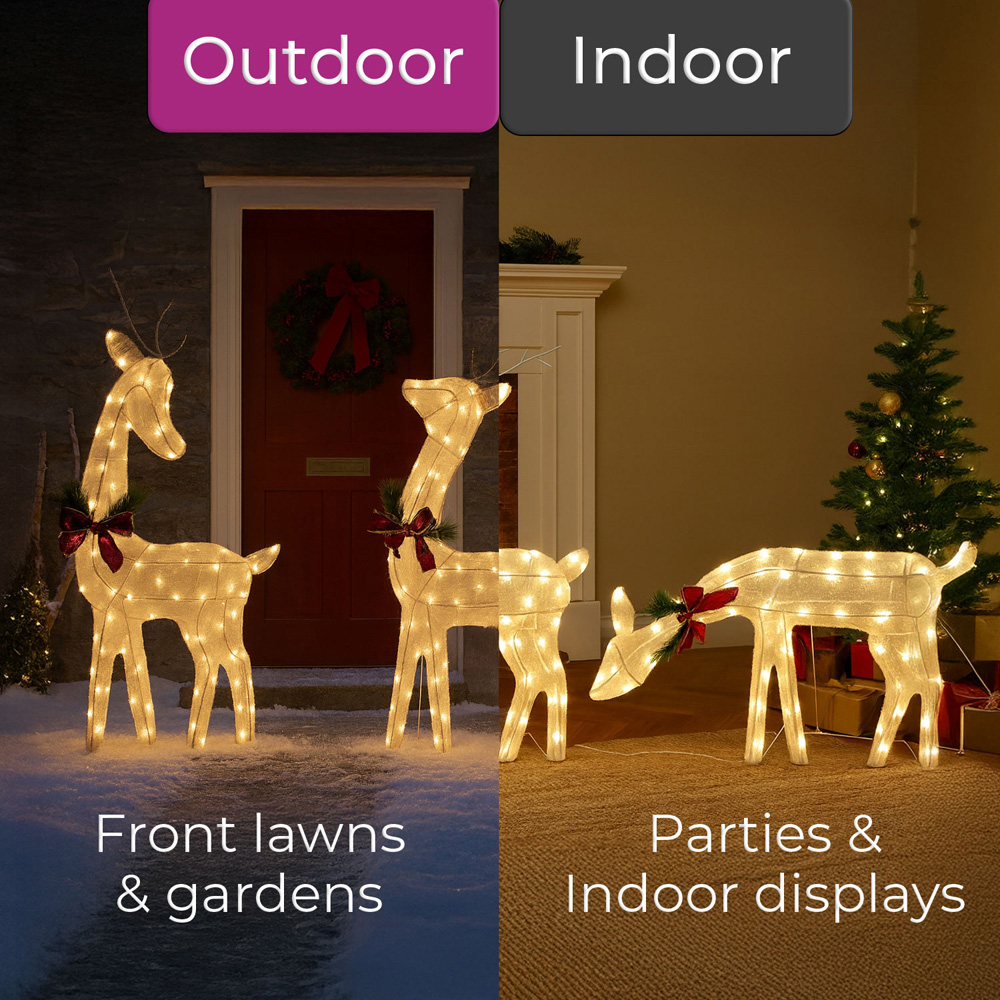 Neo 3 Piece 210 Dual LED Lighted Reindeer Christmas Decoration Image 6