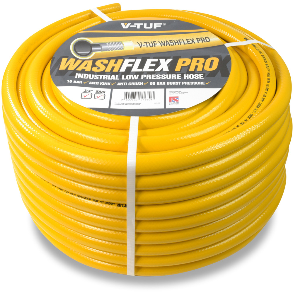 V-TUF Washflex Pro 50m Low Pressure Water Supply Hose Image 1