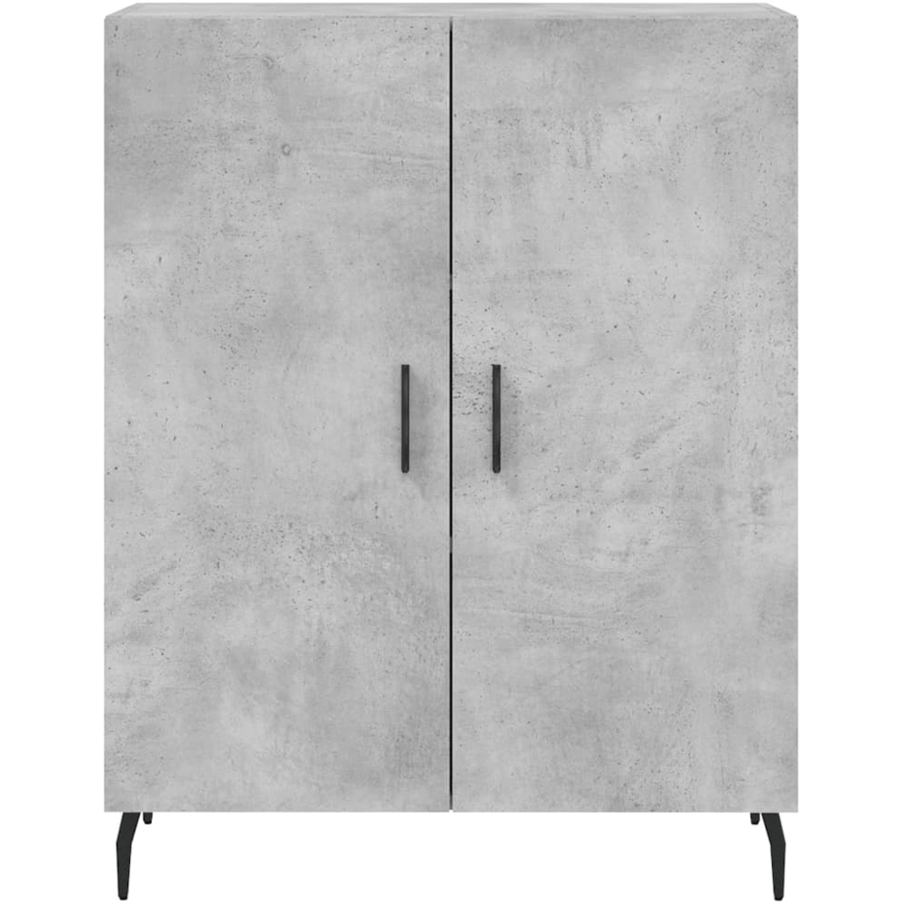 vidaXL 4 Door Concrete Grey Highboard Image 8